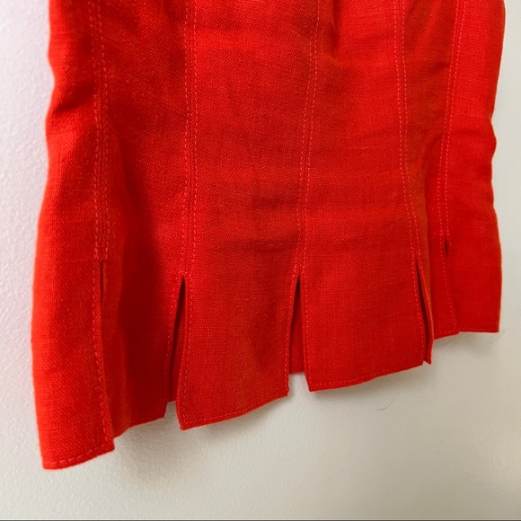 Georces Rech Paris Linen top with cutout and grommet details - Picture 4 of 8